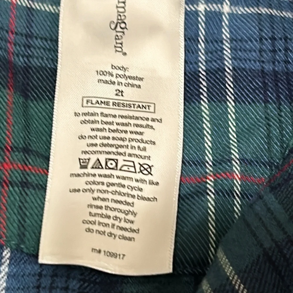 Pajamagram Classic Green and Blue Plaid Pajama Set